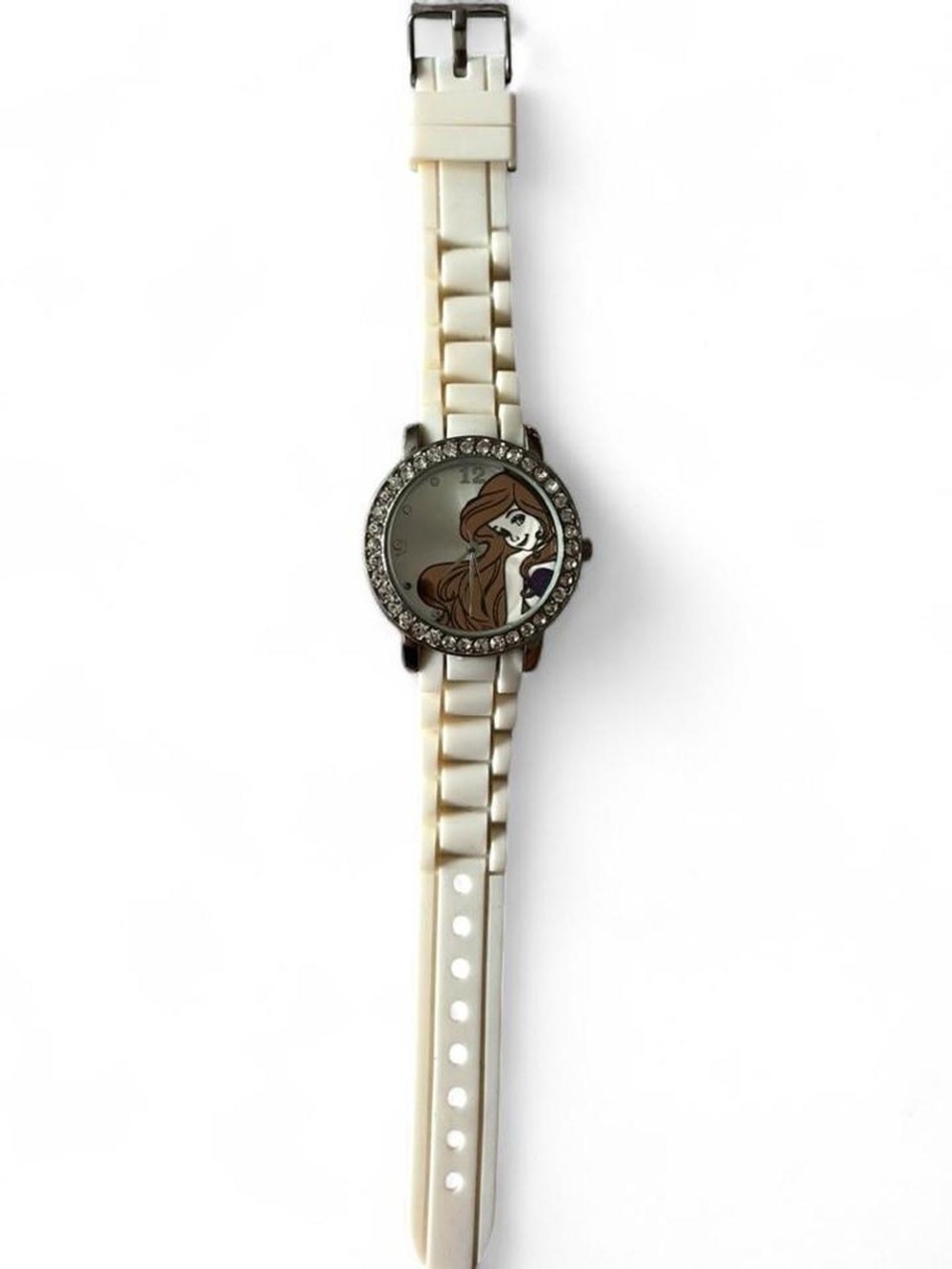 Ariel Disney Crystal Bezel Silicone Strap Watch